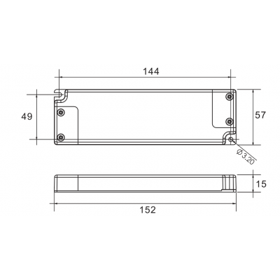 9169 Источни152x57x15 06.122.64.040к LED 12В 40Вт 