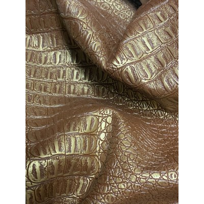 6321 Кожа искусственная Croco Bronze