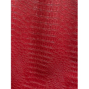 6323 Кожа искусственная Croco Red 218