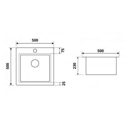 30263 Мойка Even silk graphit 5050 Premial