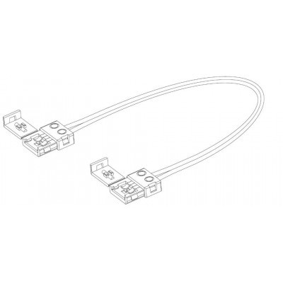 9283 Провод соединительный для LED лент 50см 8мм лента+лента зажим 15.005.09.011