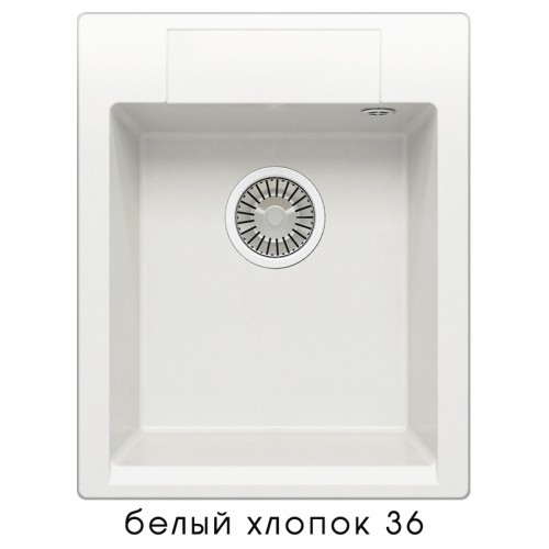 8853 Мойка Polygran ARGO-420 №36 Белый Хлопок